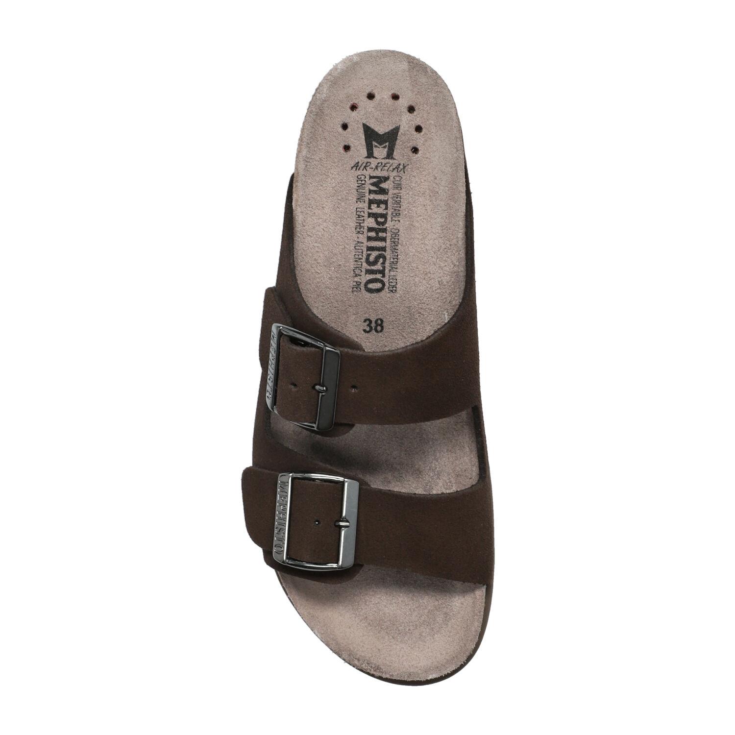 mules femme modèle Hester brun fonce - Mephisto